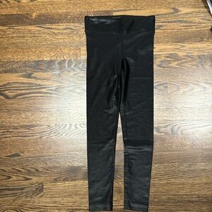 Black Koral Shiny Leggings